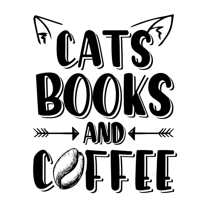 cats books coffee