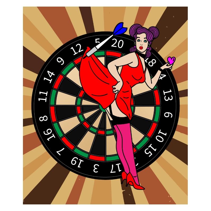 Jeu de fléchettes Joueurs avec fléchettes