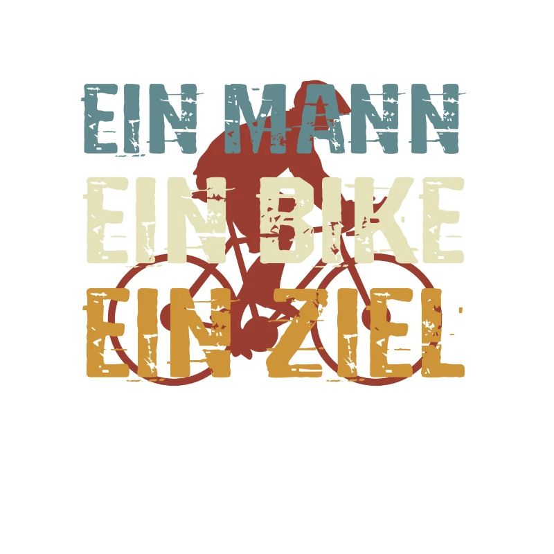 Radfahrer, Ein Mann, ein Bike, ein Ziel