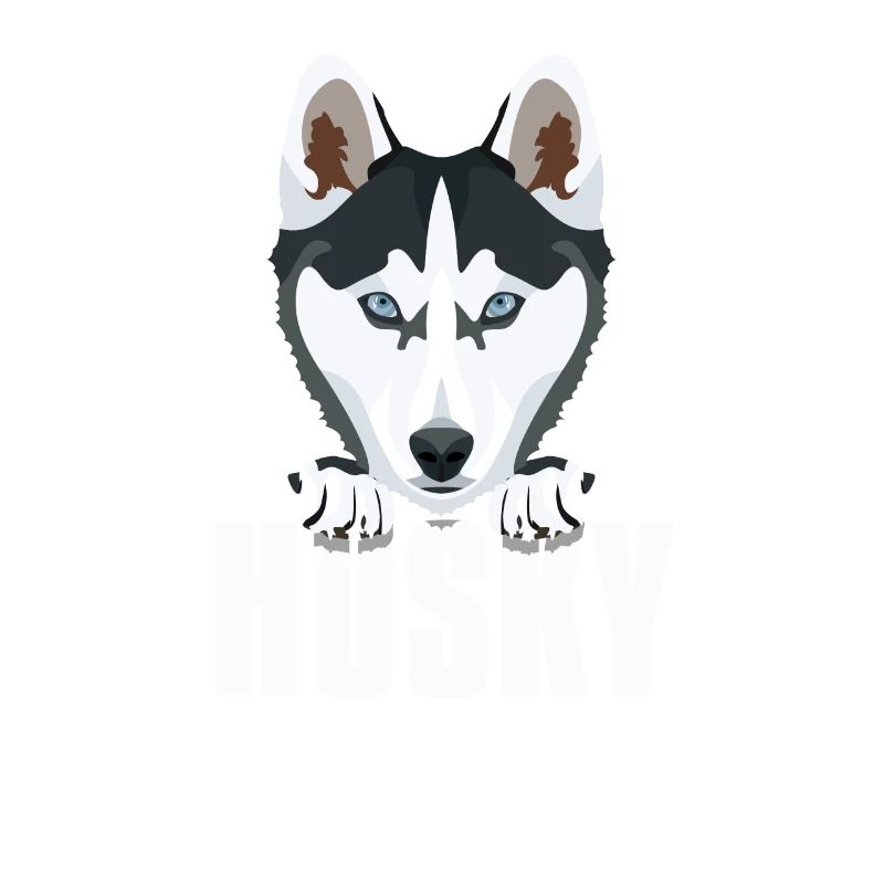 Husky souriant
