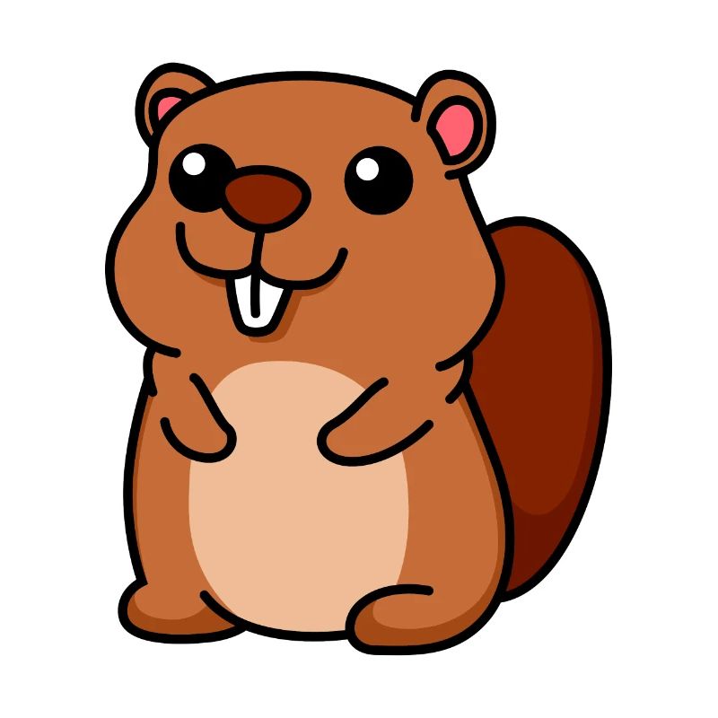Beaver Comic Animal