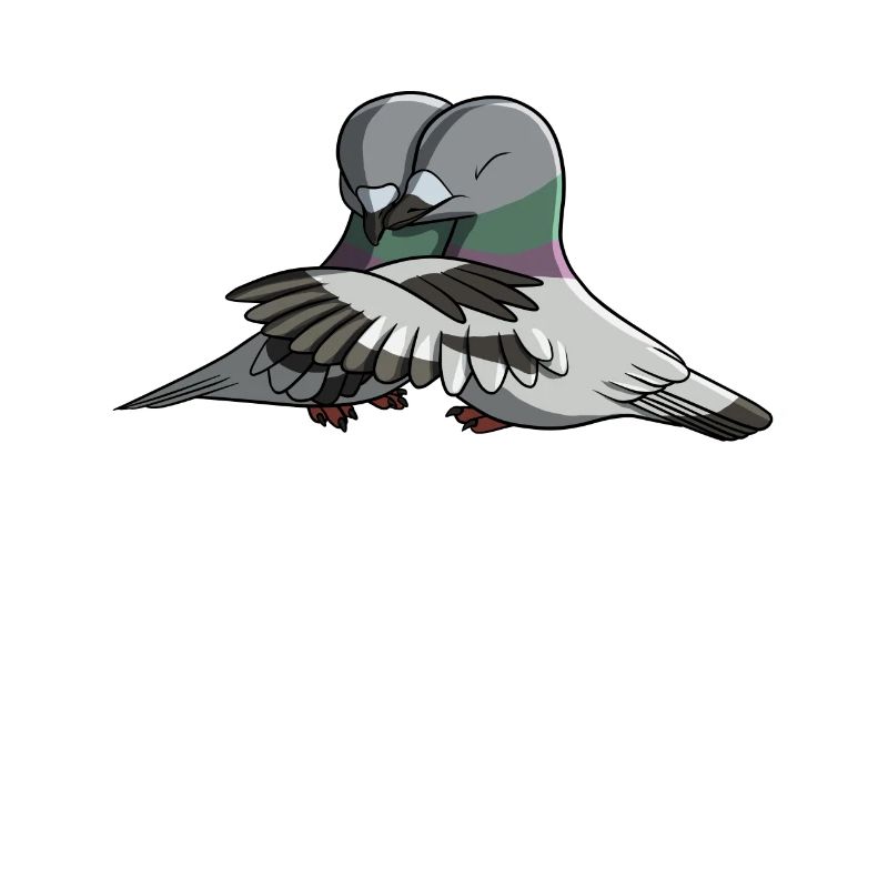 Hugging Birds Pigeon