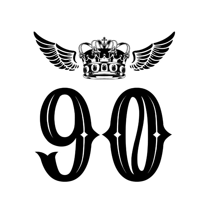 90 Couronne de numéros