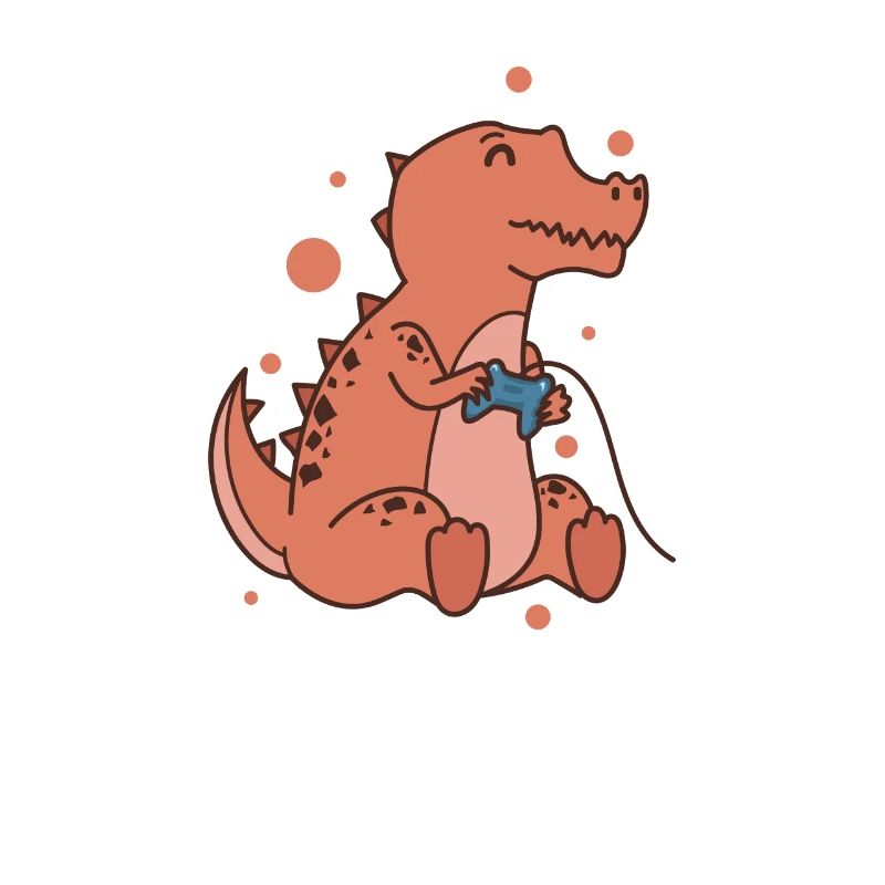 small T-Rex Dino with controller reptile