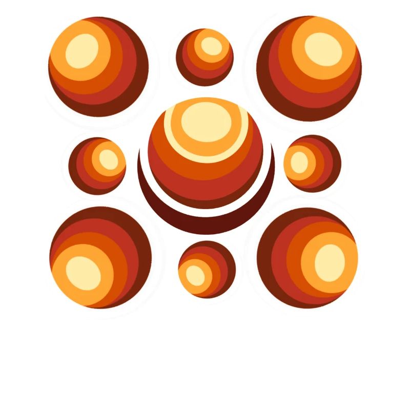 Retro Ball Pattern Mid-Century