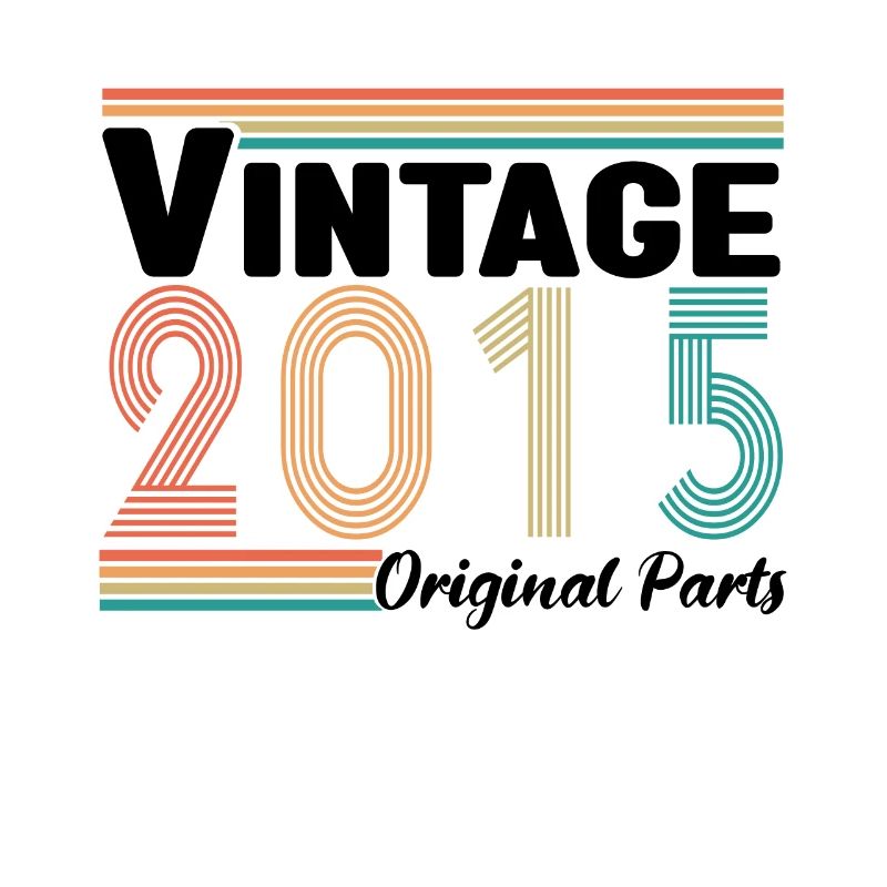 Vintage 2015 Originalteile Geburtstagsgeschenk