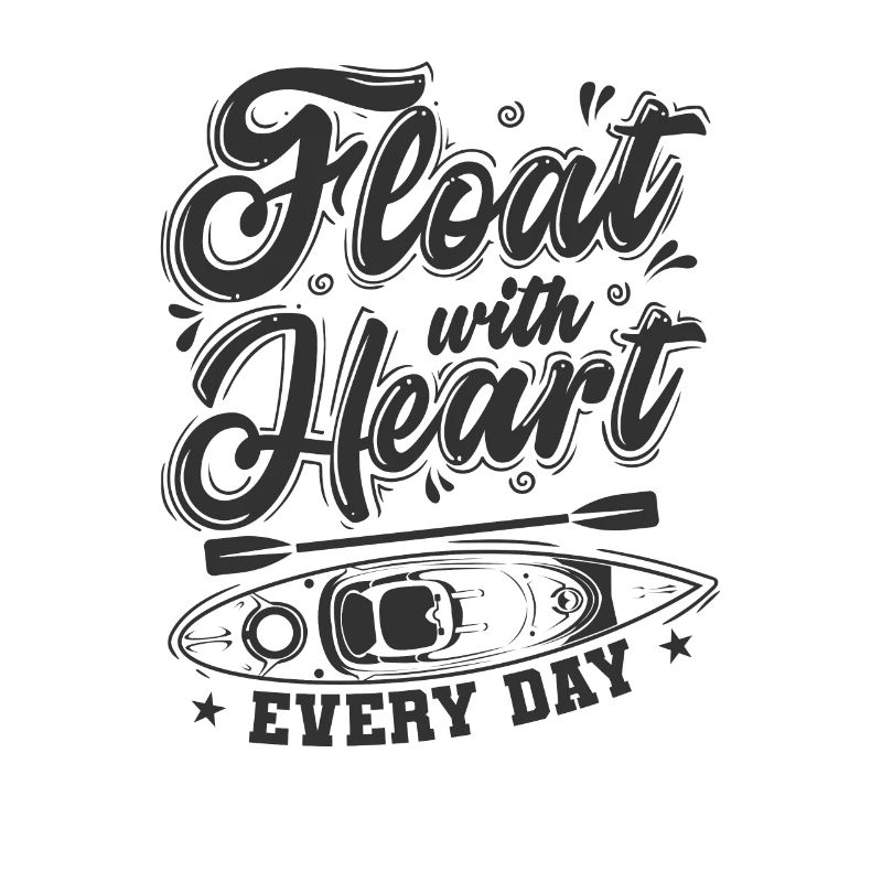 Float with Heart every Day Kayak Paddle Boat