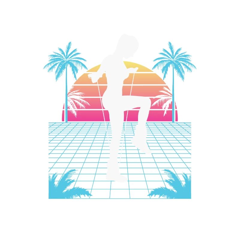 Saut à la corde Vaporwave