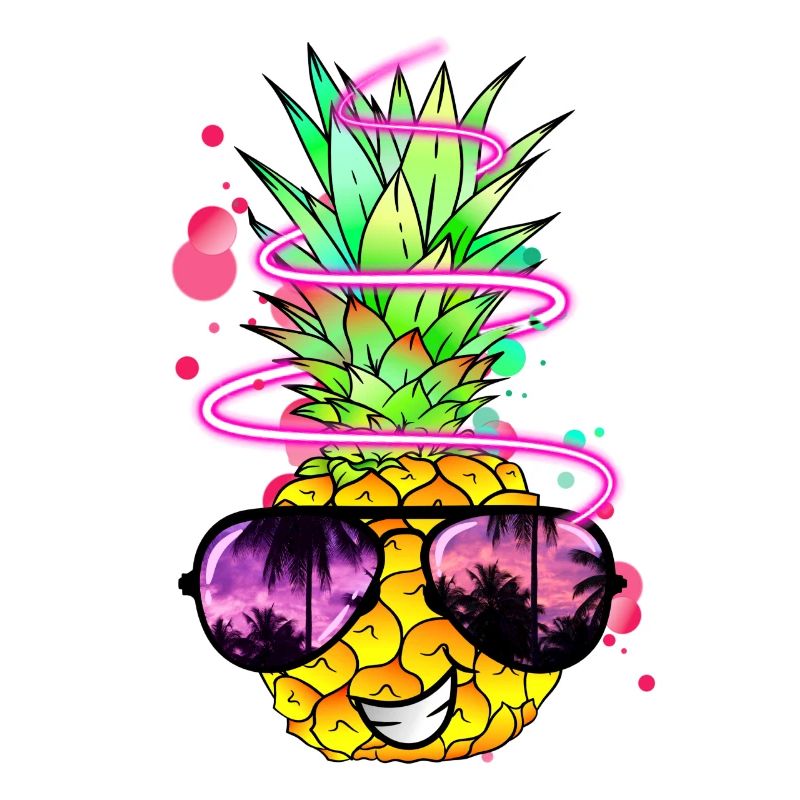 Pineapple cool colorful tangy
