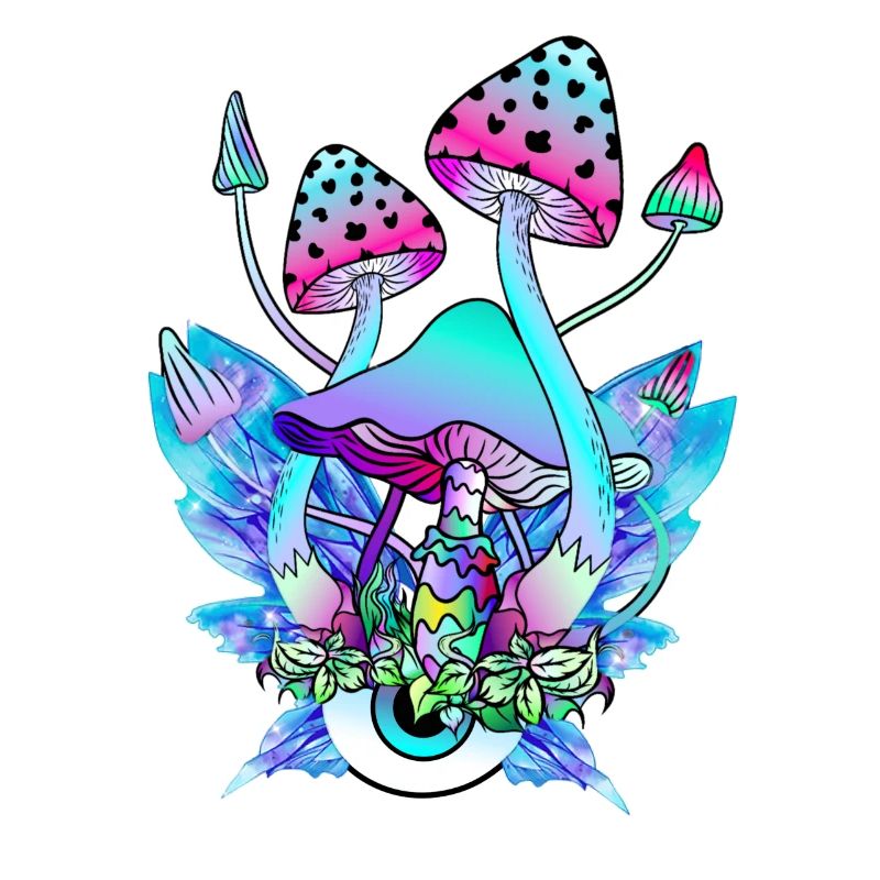 Magic Mushrooms Psychedelic Mushroom Eyes Art