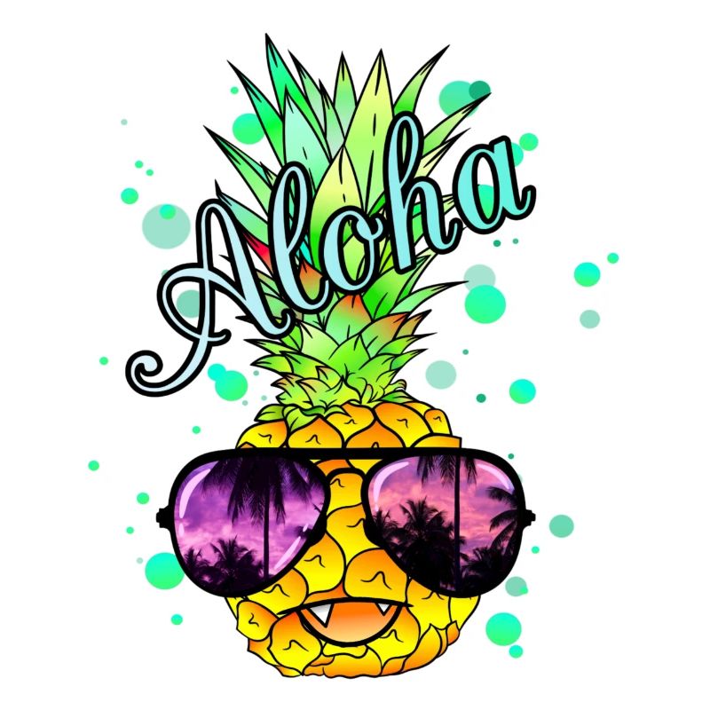 Vampir Ananas mit cooler Sonnenbrille