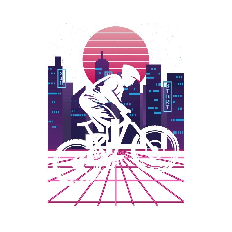 Vaporwave Synthwave Skyline Downhill