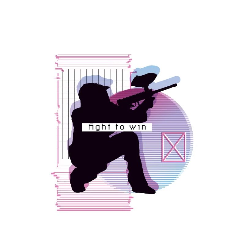 Vaporwave Metaverse Paintball