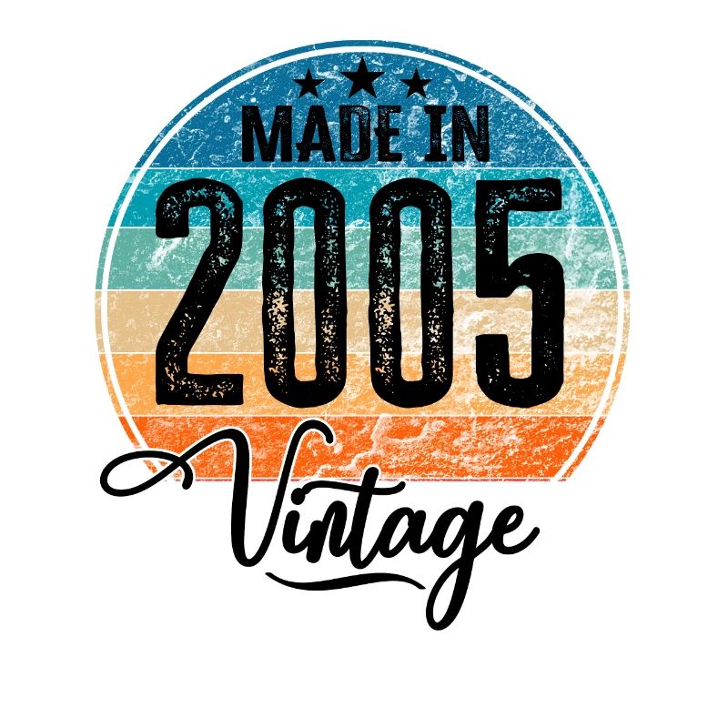 Millésime Fabriqué en 2005 Année de naissance 2005 Anniversaire