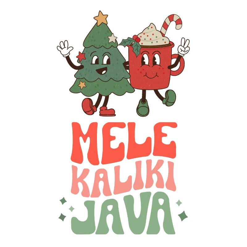 Weihnachtskaffee-Liebhaber Mele Kalikimaka Hawaiianisch