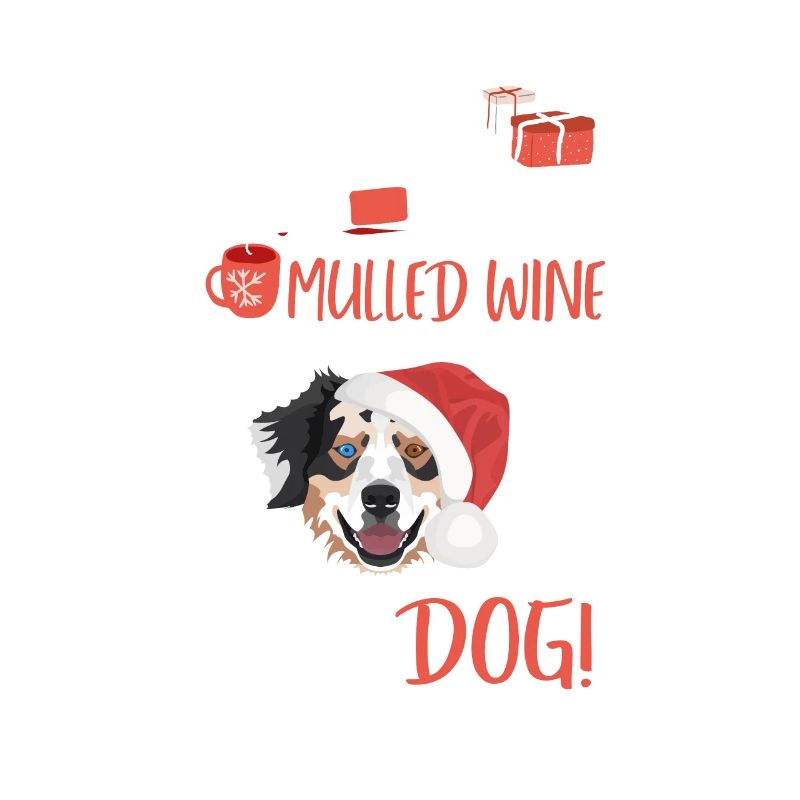 Australian Shepherd Mulled Wine Christmas