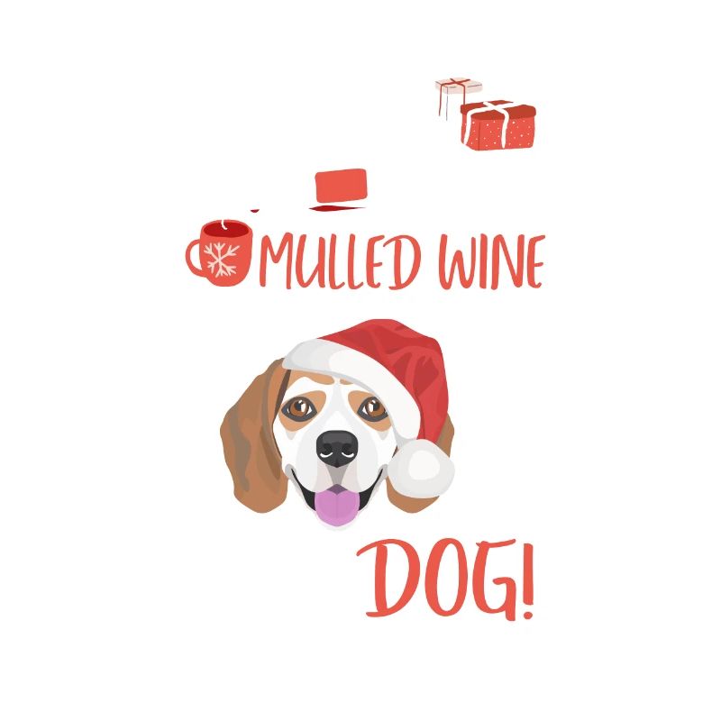 Beagle Glühwein Weihnachten