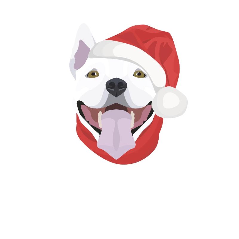 Bull Terrier Joyeux Noël