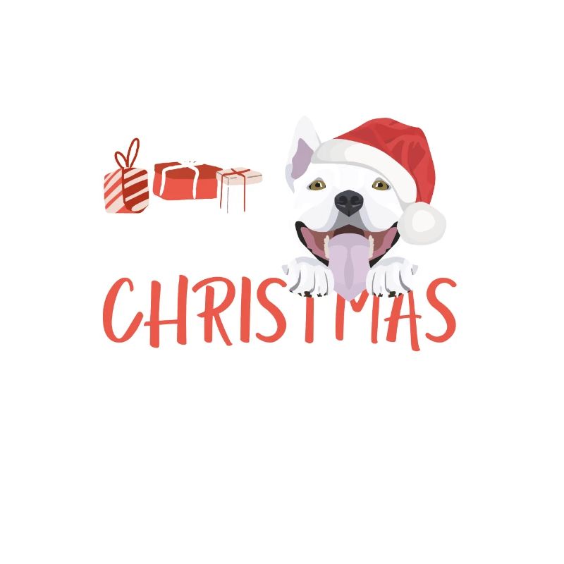 Bull Terrier Joyeux Noël