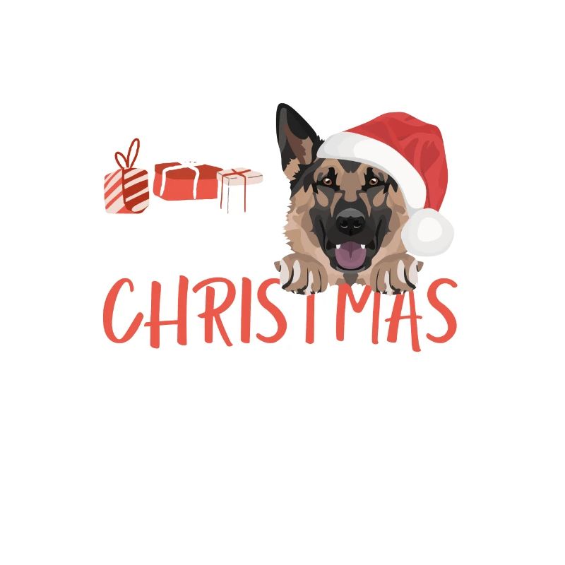 Berger allemand Joyeux Noël