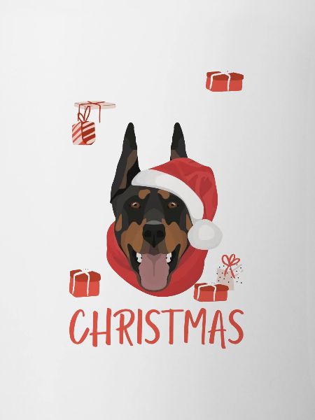 Doberman Joyeux Noël