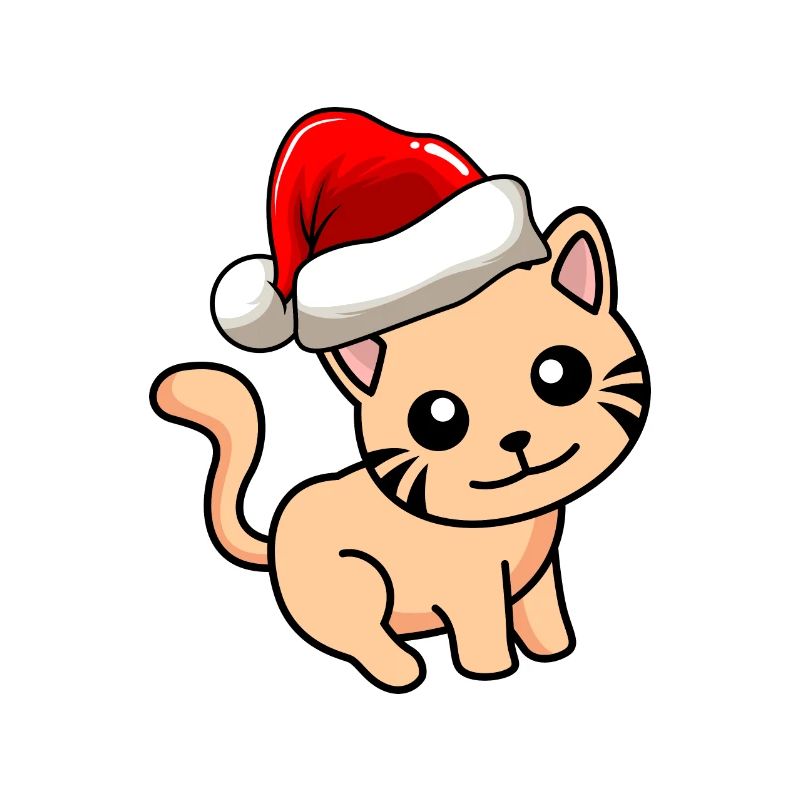 Katze Comic Weihnachten