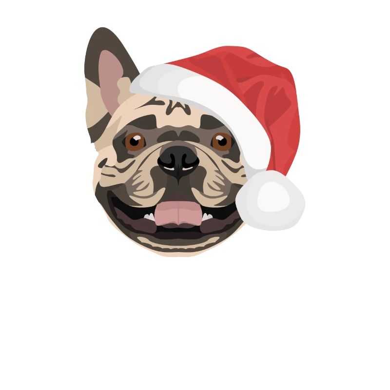 Français Bulldog Joyeux Noël