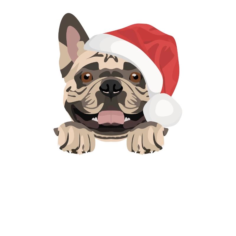 Français Bulldog Joyeux Noël