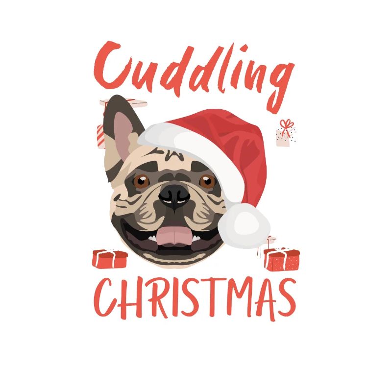 Français Bulldog Joyeux Noël