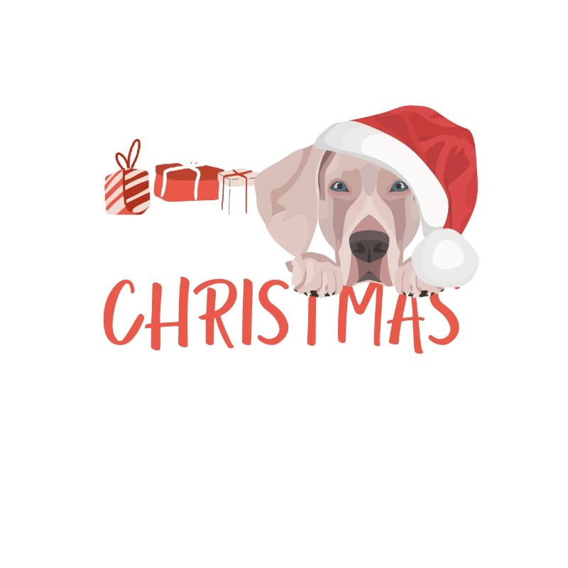 Joyeux Noël Weimaraner