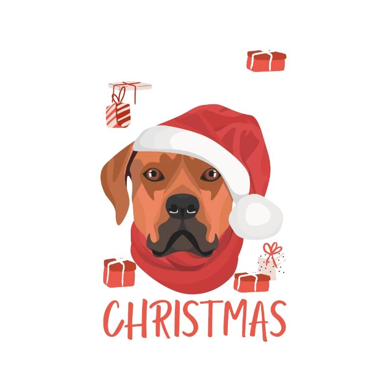 Rhodesian Ridgeback Frohe Weihnachten