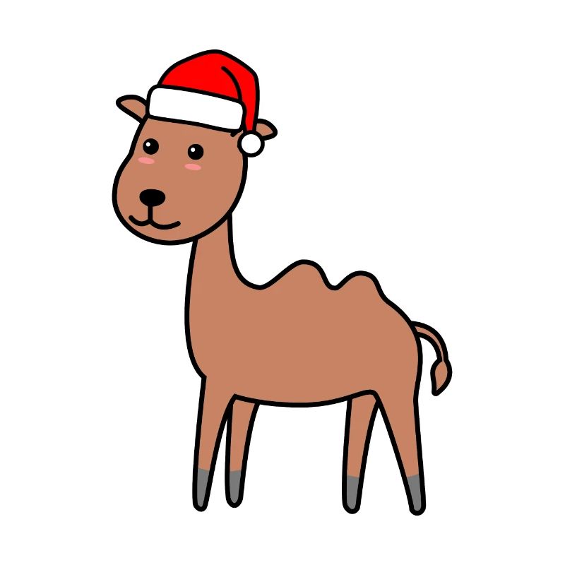 Kamel Comic Weihnachten Xmas