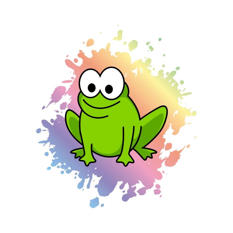 Frosch Comic Tier