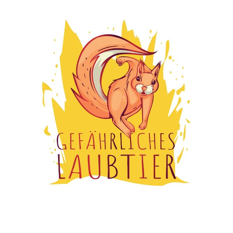 Gefährliches Laubtier Eichhörnchen