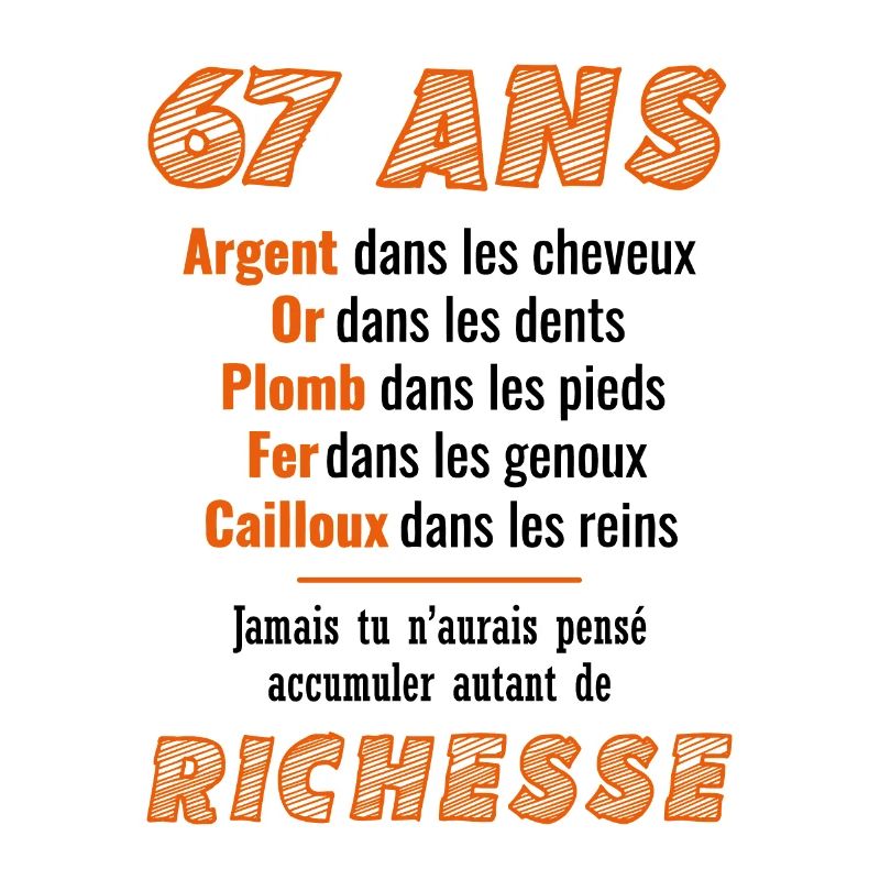67 Ans Anniversaire Drôle Idée Cadeau