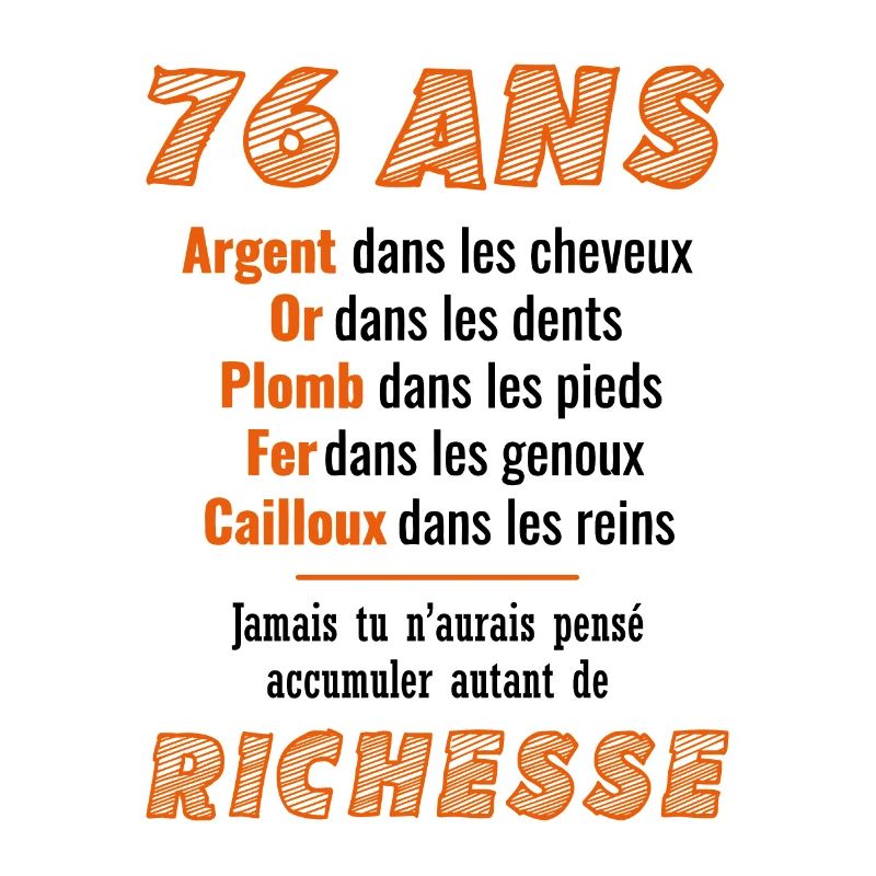 76 Ans Anniversaire Drôle Idée Cadeau