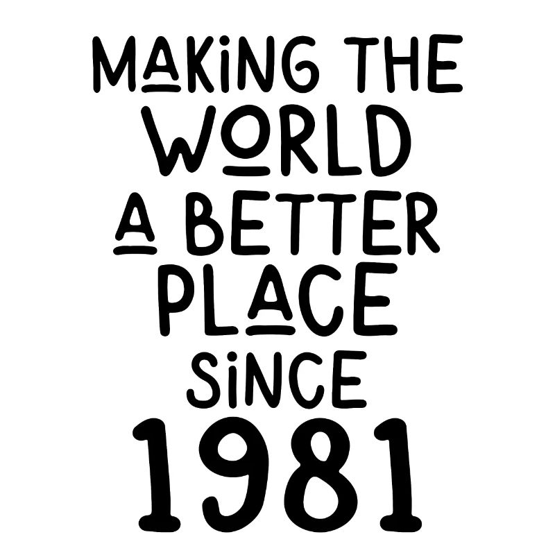 Making the World a better place since 1981