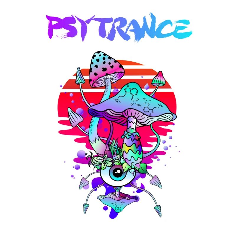 Psytrance Psychedelic Magic Mushrooms