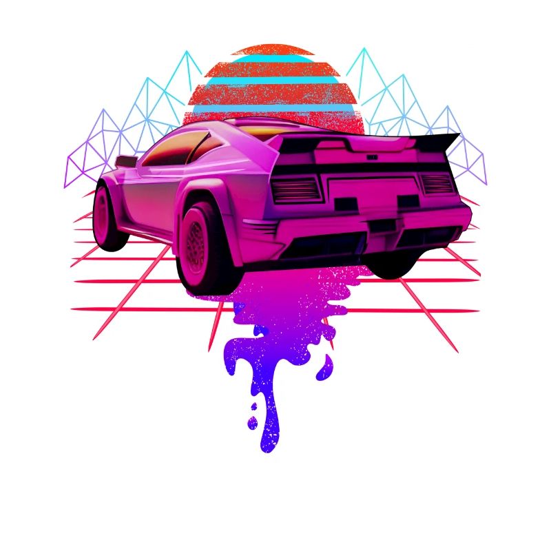 Retro Wave Racing Supercar