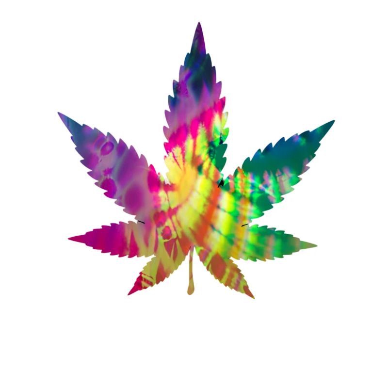 Tie Dye Batik Cannabis Leaf | Hemp leaf