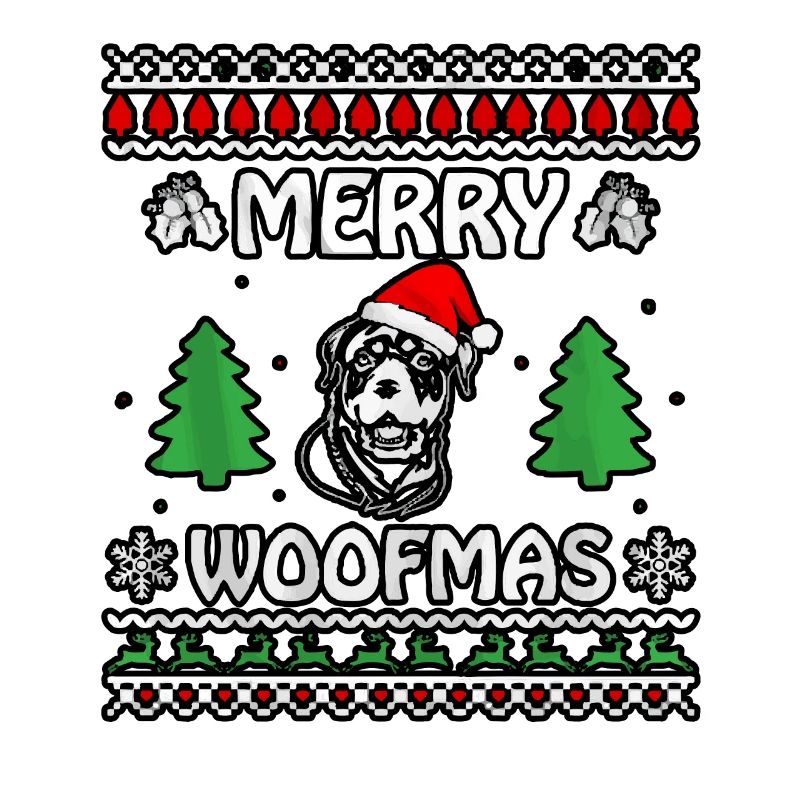 Joyeux woofmas Rottweiler