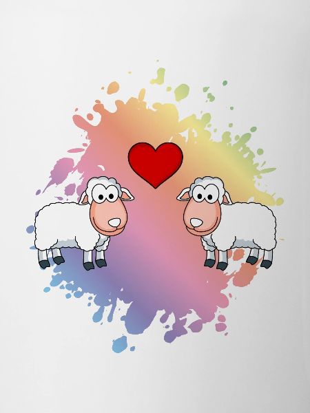 Sheep Comic Couple Love