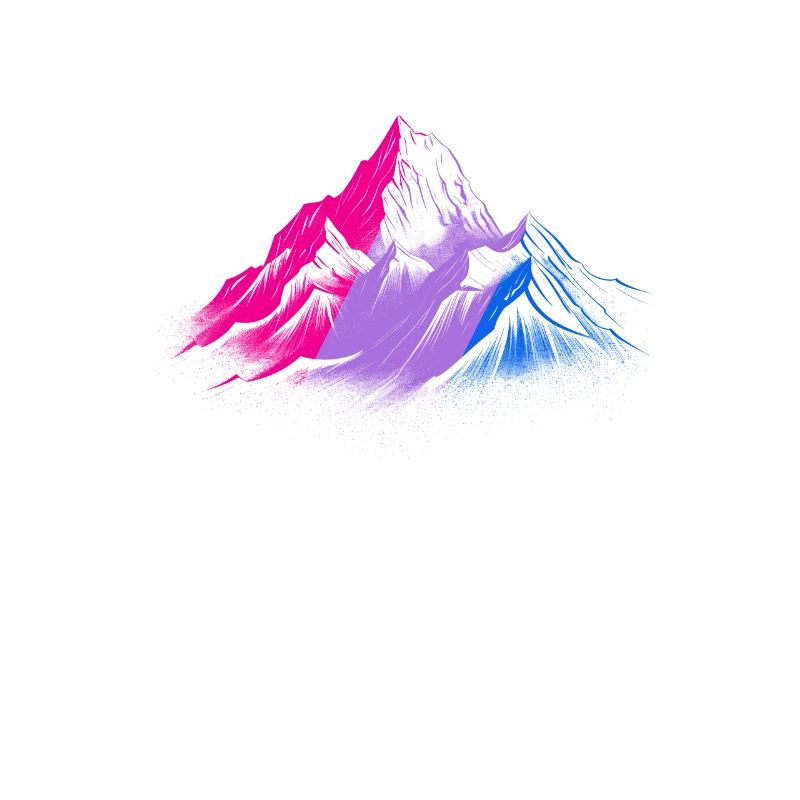 Subtil Bisexual Pride Mois de la randonnée en montagne
