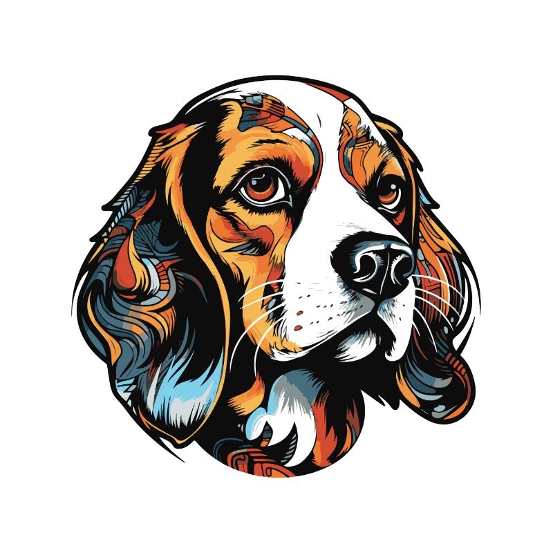 Beagle Dog Portrait
