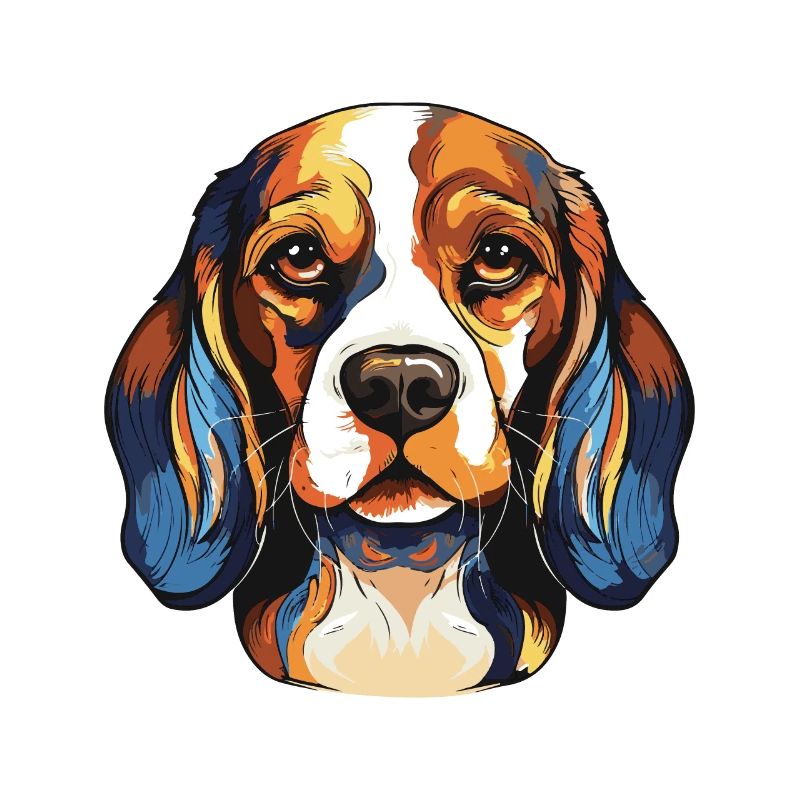 Portrait de chien Beagle