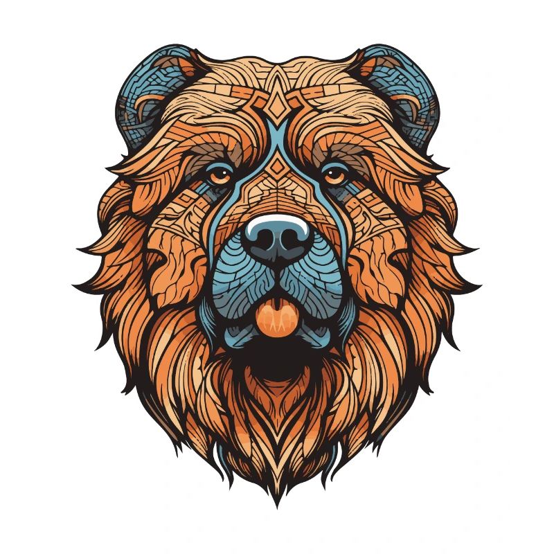 Chow Chow Hund Portrait