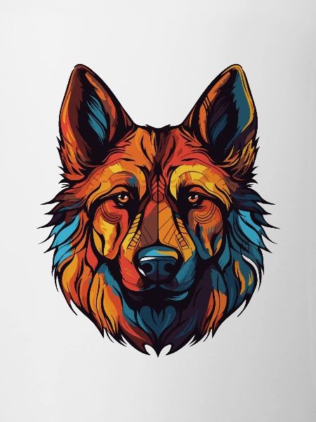 German Shepherd Dog Portrait