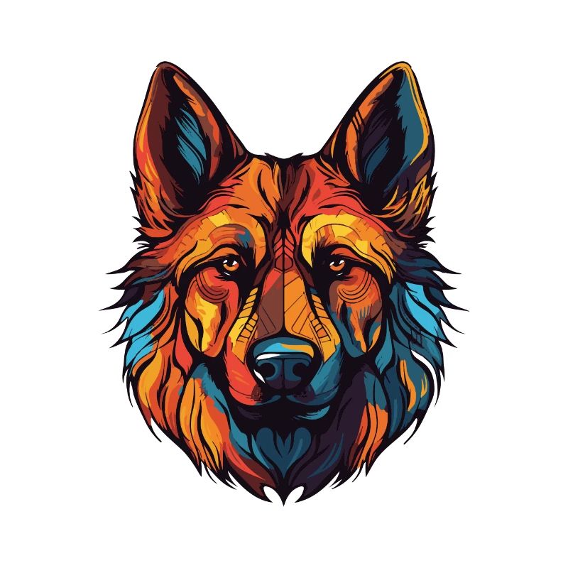 German Shepherd Dog Portrait