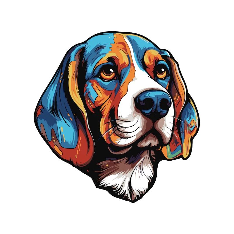 Beagle Dog Portrait