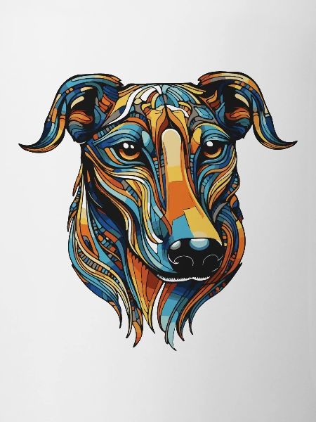 Greyhound Dog Portrait